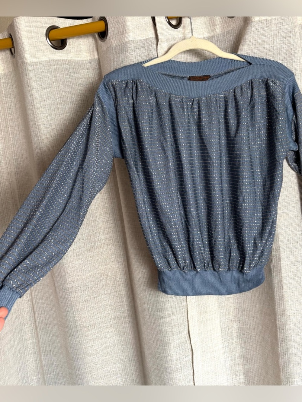 Vintage Yves Saint Laurent Disco Era  Long Sleeve Top - Picture 3 of 11